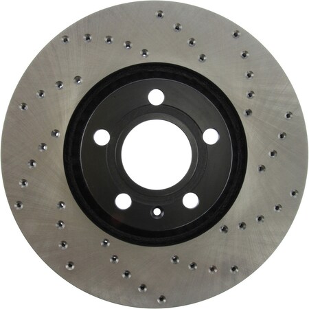 Centric Parts Sport Cryo Cross Drilled Brake Rotor, 128.33107Cl 128.33107CL
